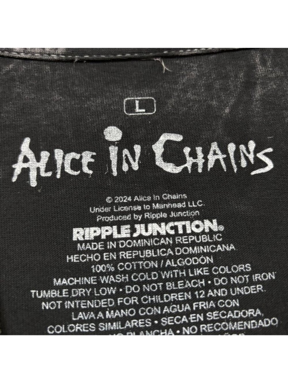 Alice In Chains Dirt Rock Mineral Wash T-Shirt Size Large - Picture 4 of 4